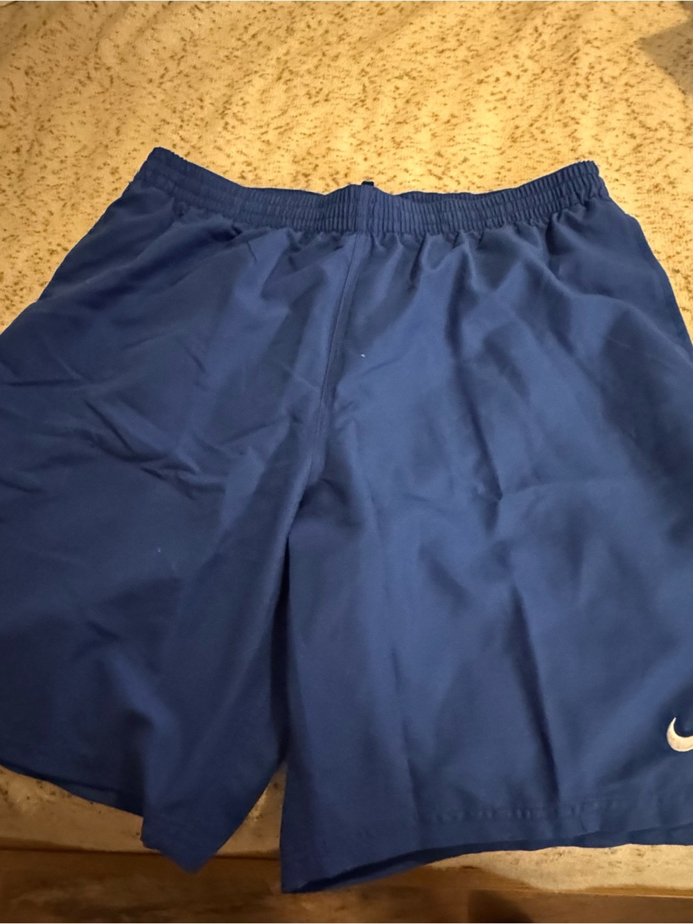 Nike Men's Royal Blue Swim Shorts with Swoosh